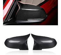 GSRECY Mirror Cover, Pair Exterior Door Side Rear View Wing Mirror Cap Shell Case Compatible with BMW 1 3 Series F20 F21 F87 M2 F23 F30 F36 X1 E84 Carbon Fiber, M4 Style