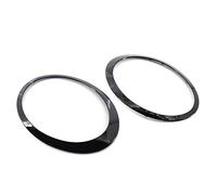 GSRECY PAIR Driver & Passenger Side Gloss Black Headlight Lamp Bezel Ring Trim Compatible with 2007-2014 MINI C S JCW Cooper Clubman Convertible R56 R55 R57 R58 R59