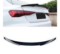 GSRECY Rear Trunk Boot Lip Spoiler Wing Gloss Black V Type Compatible with 2020 2021 2022 2023 Audi 8Y A3 S3 RS3 Saloon 4 Door