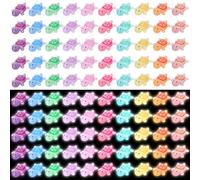 GSrenyu 100 Pcs Mini Resin Turtles Resin Animals Tiny Turtles Glow in The Dark Mini Figures Luminous Miniature Figures for Garden Fish Tank Aquarium Dollhouse Landscape Decoration DIY