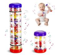GSrenyu 2 Pack Baby Rattle Toys, Rain Stick Toys Baby Rattle Sensory Toys Music Sensory Auditory Instrument Toy for Babies 6-12 Months