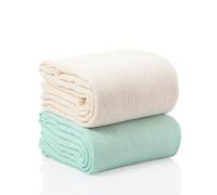 GSrenyu 2 Pack Large Muslin Cloths Muslin Blanket Burp Cloths for Newborn