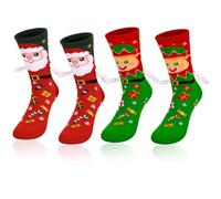 GSrenyu 2 Pairs Christmas Funny Magnetic Socks, Novelty Holding Hands Couple Mid Tube Hand in Hand Friendship Socks, Special Christmas New Year Gift for Women Men