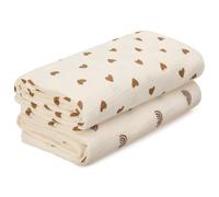 GSrenyu 2 Pcs Large Muslin Blanket 100x100cm Large Cotton Muslin Cloths For Baby Swaddle Blanket Wraps Baby Essentials Shower Gifts For New Moms