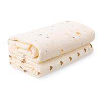 GSrenyu 2 Pcs Large Muslin Blanket Large Muslin Cloths For Baby