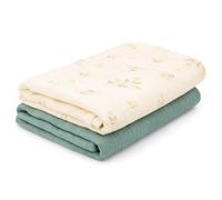 GSrenyu 2 Pcs Large Muslin Blanket Large Muslin Cloths For Baby