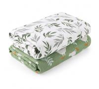 GSrenyu 2 Pcs Large Muslin Cloths For Baby Swaddling, Burping, Nursing | 100% Cotton, Swaddle Blanket, 120x110cm, Baby Essentials For Newborn, Swaddle Muslin Cloths, Shower Gifts