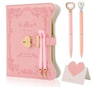 GSrenyu Diary with Lock for Girls Women, 360 Pages Secret Journal with Heart Lock and Keys, Pen and Gift Box, Cute Pink Journal Notebook Kit for Birthday Christmas Gifts for Girls Ages 8-14