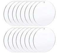 Gsrhzd 16 PCS Acrylic Blanks Plates, Circle Acrylic Sheets for Picture Frames, Palettes, Display Stands, Cake Stands, Coasters, etc