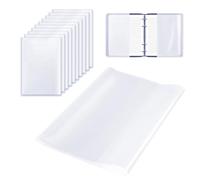 Gsrhzd A4 Book Cover, 30 PCS Thicken Plastic Clear Reusable and Adjustable Waterproof Book Covers Film Protector for School Home Office