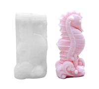 Gsrhzd Candle Mould, 3D Silicone Mould, Aromatherapy Soap Molds, Silicone Moulds for Candle, Cake Decoration, DIY Crafts, Home Decoration (Seahorse)
