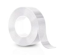 Gsrhzd Double Sided Tape, 10m Transparent Grid No Trace Extra Strong Double Sided Tape Heavy Duty for Photo, Hooks, Wall Stickers, Decorations etc (2cm Width)