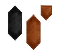 Gsrhzd Magnetic Bookmark, Bookmark, 2PCS Retro Style Leather Book Mark for Books Banknote, Unfading Creative Exquisite Bookmarks for Kids Reading Lovers Teacher Student(Black+Brown)