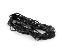 Gsrhzd Rubber Bands, 30 PCS 18x0.3cm Black Elastic Band, Thick Strong Elastic Bands, Large Rubber Band Heavy Duty, for Industrial Home Office School File Folders Garbage