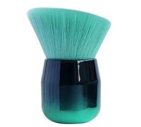 Gsrimgratoe 1Pc Blusher Brush Hair Mushroom Powder Makeup Brush with Portable Aluminum Short Handle Make Up Tool Oblique Head
