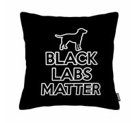 GSRONY Dog Lover Throw Pillow Covers Black Labs Matter Cushion Pillow Case Home Decor Pillowcase 18x18 Inches