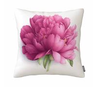 GSRONY Floral Throw Pillow Covers Vintange Flower Pattern Peony Floral Cushion Pillow Case Home Decor Pillowcase 18x18 Inches