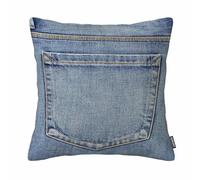 GSRONY Jeans Pattern Throw Pillow Covers Blue Country Back Pocket of Jeans Denim Western Cushion Pillow Case Home Decor Pillowcase 18x18 Inches