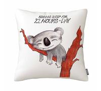 GSRONY Koala Throw Pillow Covers Cartoon Sleeping Koala Cute Cushion Pillow Case Home Decor Pillowcase 18x18 Inches