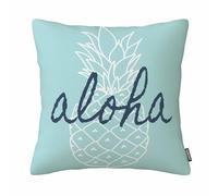 GSRONY Pineapple Throw Pillow Covers Cute Girl Aloha Pineapple Pattern Cushion Pillow Case Home Decor Pillowcase 18x18 Inches