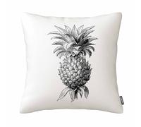 GSRONY Pineapples Throw Pillow Covers Vintage Pineapple Illustration Black White Cushion Pillow Case Home Decor Pillowcase 18x18 Inches
