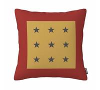 GSRONY Stars Throw Pillow Covers Vintage Stars Rustic Blue and Red Cushion Pillow Case Home Decor Pillowcase 18x18 Inches