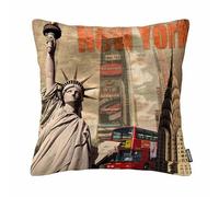 GSRONY Throw Pillow Covers New York Statue of Liberty Cushion Pillow Case Home Decor Pillowcase 18x18 Inches