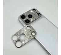 GSRYPC 2 Pack Glitter Camera Lens Cover Protector for iPhone 17 Pro-Black，Metal Bling Diamond Camera Lens Cover Sticker Protector (for iPhone 17Pro-Black)