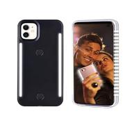 GSRYPC Front and Back Selfie Light up Case for iPhone 11, Rechargeable Selfie Light and high Brightness Luminous Light Cell Phone Protection Case (Black, iPhone 11)