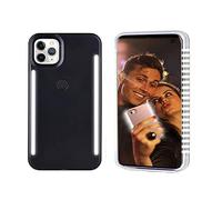 GSRYPC LED Light up case for iPhone 14 pro max,LED Illuminated Selfie Light[Rechargeable],Great for a Bright Selfie Light Up Case Cover (for iPhone 14 pro max-Black)