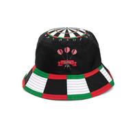 GSTFY Personalised Classic Dartboard Bucket Hat with Custom Name Black | Unisex Wide Brim Sun Hat, Dart Board Target Design, Fishing Outdoor Traveling Beach Birthday Gift for Men Women Darts Players