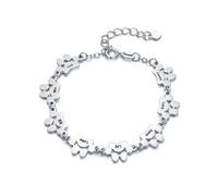 GSTFY Personalised Pet Bracelet For Women 925 Sterling Silver/Stainless Steel Custom Engraved 1-8 Names Dog Cat Paw Print Bracelet Pet Memorial Jewellery Birthday Gifts For Dog Cat Mom Lovers