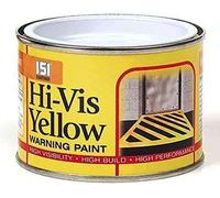 GSV Essentials 151 Coatings Hi-Vis Yellow Highway Warning Paint, High Visibility Road High Lighther Non Drip Paint,Safety Marker for Warning Sign, Interior and Exterior Use (180 ml)