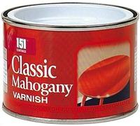 GSV Essentials 151 Coatings Mahogany Varnish Paint, Classic Reddish Brown Non Drip Wood Protector, Woodstain Mahogany Tin Paint for Home DIY, Decoration, Interior & Exterior Use, 180ml
