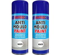 GSV Essentials 2x Anti Mould Spray Paint, Non Cracking, Fast Drying, Durable And Long Lasting Performance, Mould Growth Protection For Walls And Ceiling, 400ml