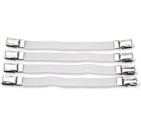 GSV Essentials 4X Bed Sheet Holders, Elastic Fasteners Grippers, Durable Construction, Metal Clips, Sheet Mattress Corner Straps, Easy To Use, Ideal For Ironing Board Covers