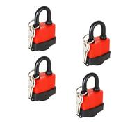 GSV Essentials 4X Heavy Duty Waterproof Padlock, Hardened Steel Rubber Case, Durable Construction, Easy to Use, Ideal Use for Gates, Sheds, Warehouse, Storage Units, 40mm