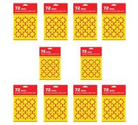 GSV Essentials 8 Shot Ring Caps, Shots (135 Rings) for Kids Toy Cap G-u-n-s, Safe Plastic 8-Shot Cap Rings Compatible with Western-Style Cap G-u-n-s (10 Sheet)