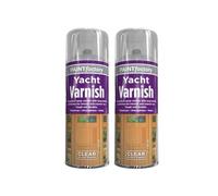 GSV Essentials All-Purpose Yacht Varnish, Quick-Drying Formula, Both Indoor and Outdoor Use, Long-Lasting Protection, Ideal for Both Marine and Woodworking Applications, (2PCS)