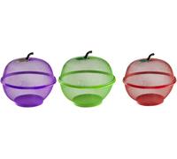 GSV Essentials Apple Shape Net Fruits & Vegetables Basket, for Kitchen Dining Table, Fruit Bowl with net Cover, Kitchen Storage Accessories, Unwanted Insects Out