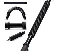 GSV Essentials Arm Power Twister, Flexible Professional Power Twister, Upper Body Training, Coiled Spring Design, Arm Trainer Device, Bendy Bar Gym Black 30 40 50 60kg (60Kg)