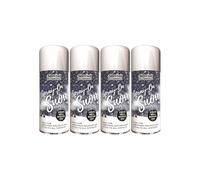 GSV Essentials Artificial Snow Spray For Christmas Party, Long-Lasting Effects, Ideal For Craft Projects, Holiday Photoshoots, Safe For Indoor And Outdoor Use, 200 ml, (4 Pcs)
