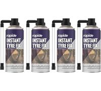 GSV Essentials Bicycle Cycle Tyre Fix Spray, Inflates Sealants Inner Puncture, Temporary Puncture Repair, Easy to Use, Portable, Seals & Inflates Fast, 200ml (4 PCS)