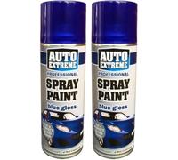 GSV Essentials Blue Gloss Spray Paint, Long-Lasting Protection, Smooth, Lustrous, And Professional-Grade Finish, Both Interior And Exterior Use, Fast Drying Formula, (2PCS)