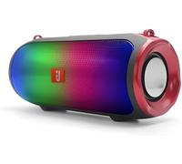 GSV Essentials Bluetooth Speaker, Colourful LED Light, TF USB BT FM Radio Subwoofer, Rechargeable Battery, Outdoor Entertainment, 360-Degree Stereo Sound, Portable