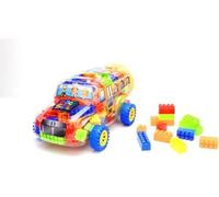 GSV Essentials Building Blocks In The Car For Kids, Colourful Blocks, Educational & Fun Learning Toy, Puzzle Game, Portable And Lightweight, 90pcs
