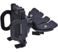 GSV Essentials CD Slot Car Phone Holder, Adjustable Mobile Phone Mount with Strong Clip & 360° Rotation, Easy Install Hands-Free Cradle for all universel phones.