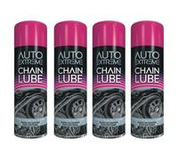 GSV Essentials Chain Lube Spray Paint, Reducing Friction, Rust and Corrosion, Long-Lasting, Ideal for Cycling, Motorcycles, Quick-Drying Formula, Lawn Equipment, 250ml, (4 Pcs)
