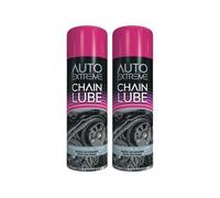 GSV Essentials Chain Lube Spray Paint, Reducing Friction, Rust and Corrosion, Long-Lasting, Ideal for Cycling, Motorcycles, Quick-Drying Formula, Lawn Equipment, 250ml, (2 Pcs)