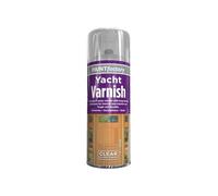 GSV Essentials Clear Gloss Yacht Varnish Spray, All Purpose Spray Varnish Paint, Satin Finish Wood Color Spray Paint ,Long Lasting Protection for Interior & Exterior Use, 400ml (1 PCS)